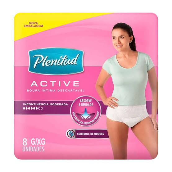 Fralda Geriatrica Roupa Intima Plenitud Femme Tam. G/XG 8 Unidades