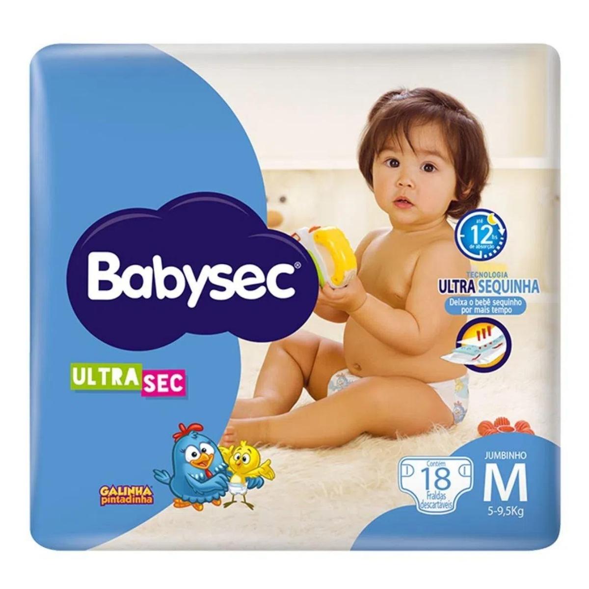 Babysec Ultrasec Galinha Pintadinha - Fralda, Tamanho G, 32