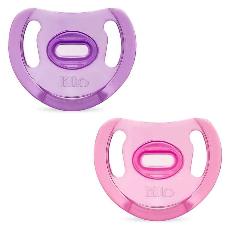 Kit 2 Chupeta Lillo Soft Comfort 100% Silicone Ortodôntica Rosa N°2 (+6  Meses) Ref. 631131