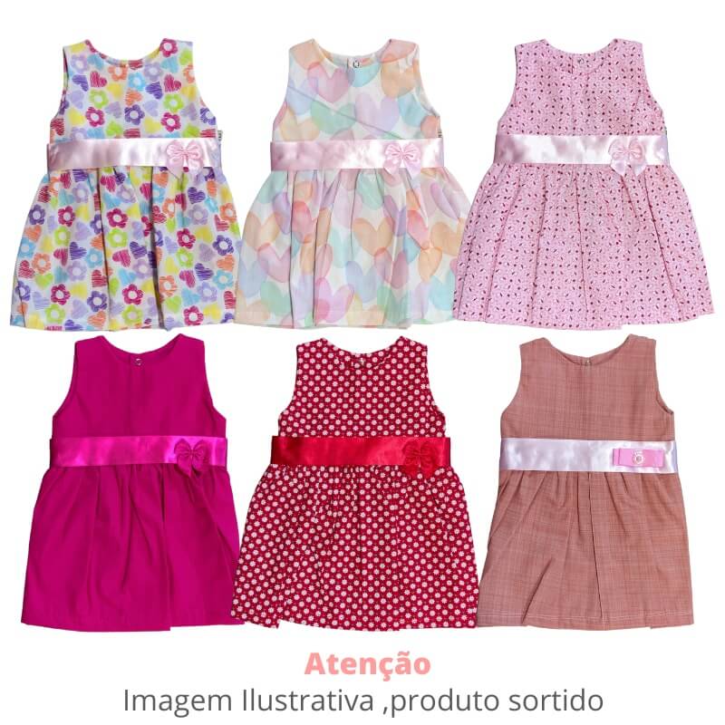 Vestido Com Faixa de Escaline 10467 Baby » O Mundo das Fraldas